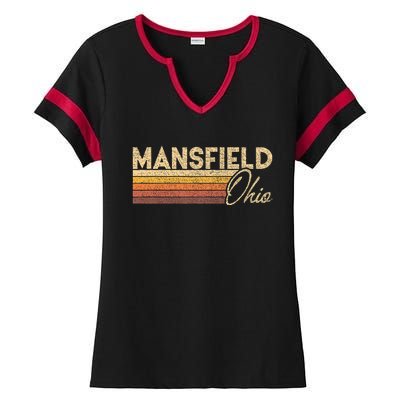 80s Style Mansfield Ohio Ladies Halftime Notch Neck Tee