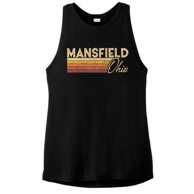 80s Style Mansfield Ohio Ladies PosiCharge Tri-Blend Wicking Tank