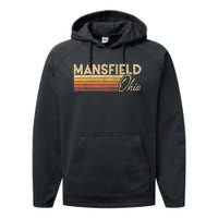 80s Style Mansfield Ohio Performance Fleece Hoodie