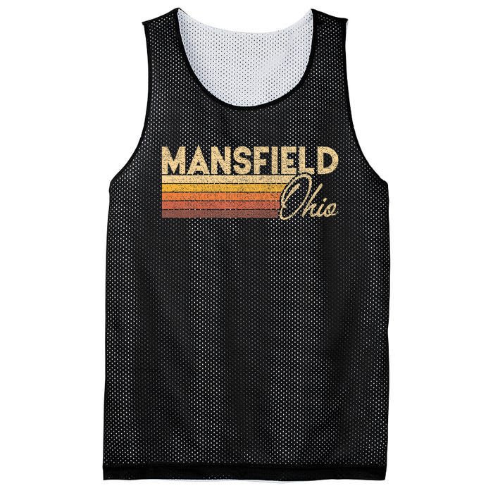 80s Style Mansfield Ohio Mesh Reversible Basketball Jersey Tank