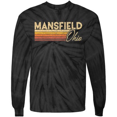 80s Style Mansfield Ohio Tie-Dye Long Sleeve Shirt