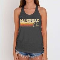 80s Style Mansfield Ohio Women's Knotted Racerback Tank