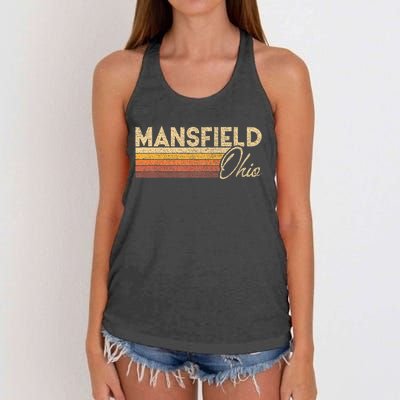 80s Style Mansfield Ohio Women's Knotted Racerback Tank