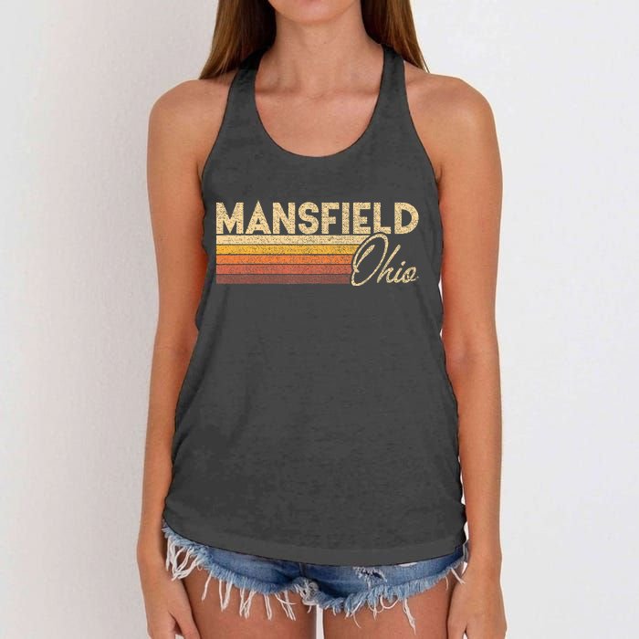 80s Style Mansfield Ohio Women's Knotted Racerback Tank