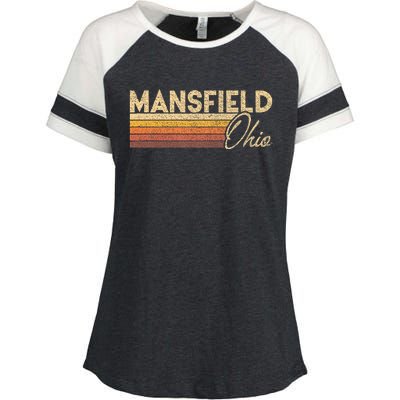 80s Style Mansfield Ohio Enza Ladies Jersey Colorblock Tee