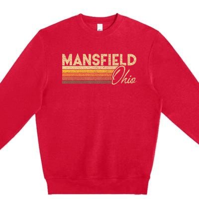 80s Style Mansfield Ohio Premium Crewneck Sweatshirt