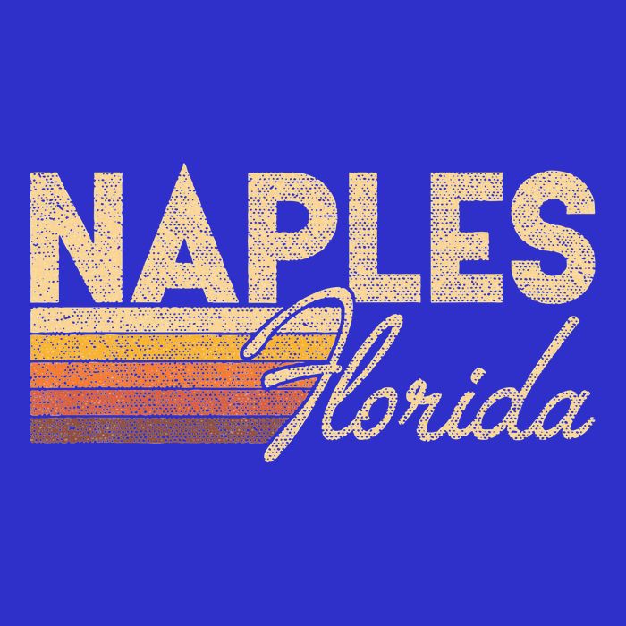80s Style Naples Florida Button