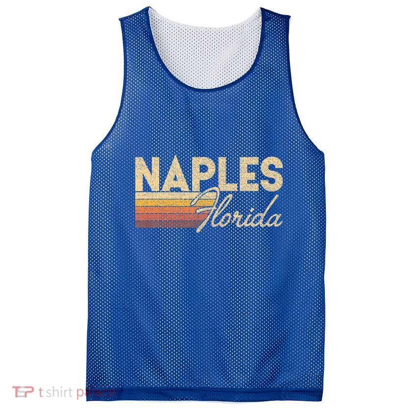 80s Style Naples Florida Mesh Reversible Basketball Jersey Tank