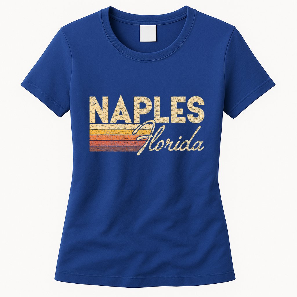 80s Style Naples Florida Womens T-Shirt