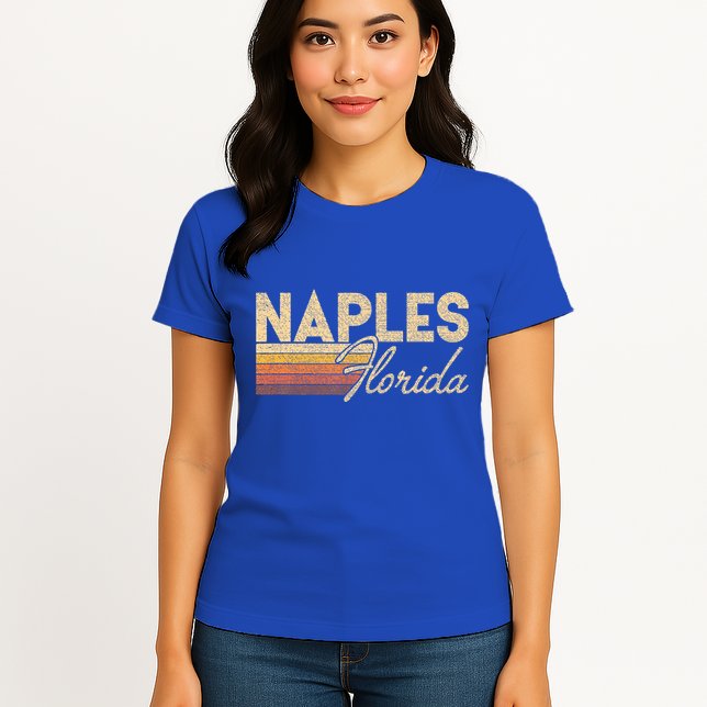 80s Style Naples Florida Womens T-Shirt