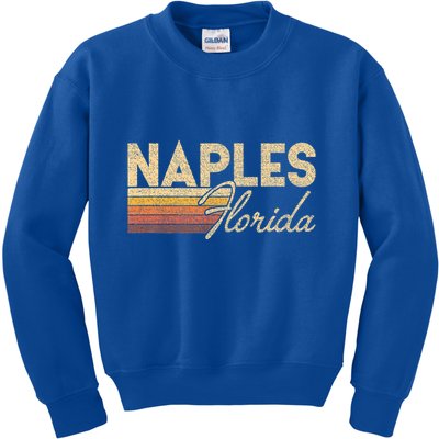 80s Style Naples Florida Kids Sweatshirt