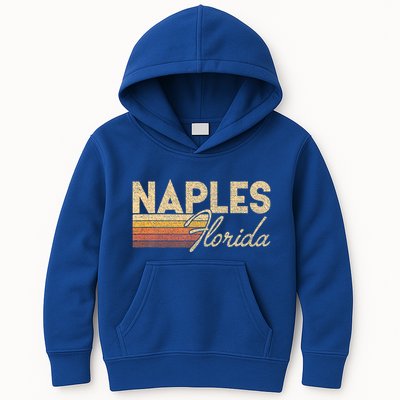 80s Style Naples Florida Kids Hoodie