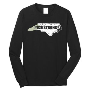 828 Strong North Carolina Hurricane Relief Awareness Long Sleeve Shirt