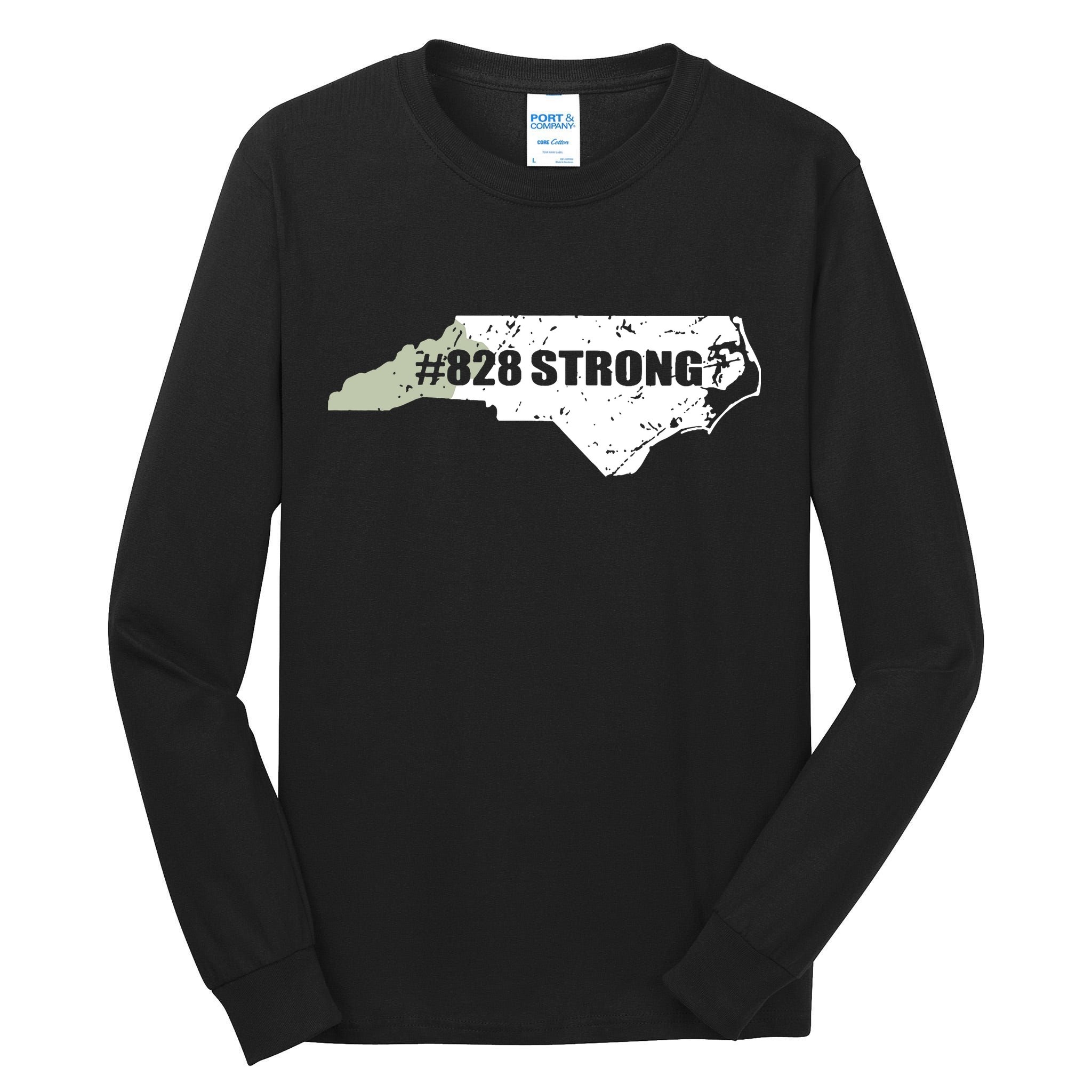 828 Strong North Carolina Hurricane Relief Awareness Tall Long Sleeve T-Shirt