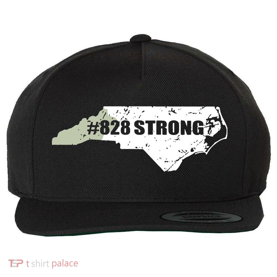 828 Strong North Carolina Hurricane Relief Awareness Wool Snapback Cap