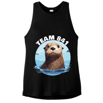 841 Surfing Otter 841 Otter Team 841 California Otter 841 Ladies PosiCharge Tri-Blend Wicking Tank