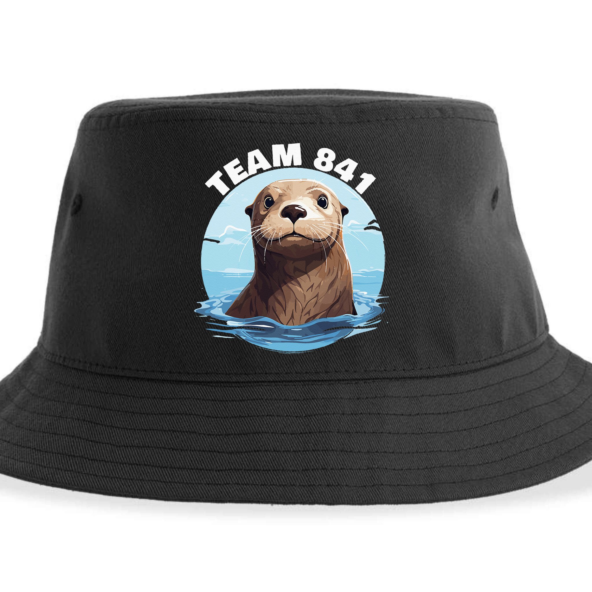 841 Surfing Otter 841 Otter Team 841 California Otter 841 Sustainable Bucket Hat