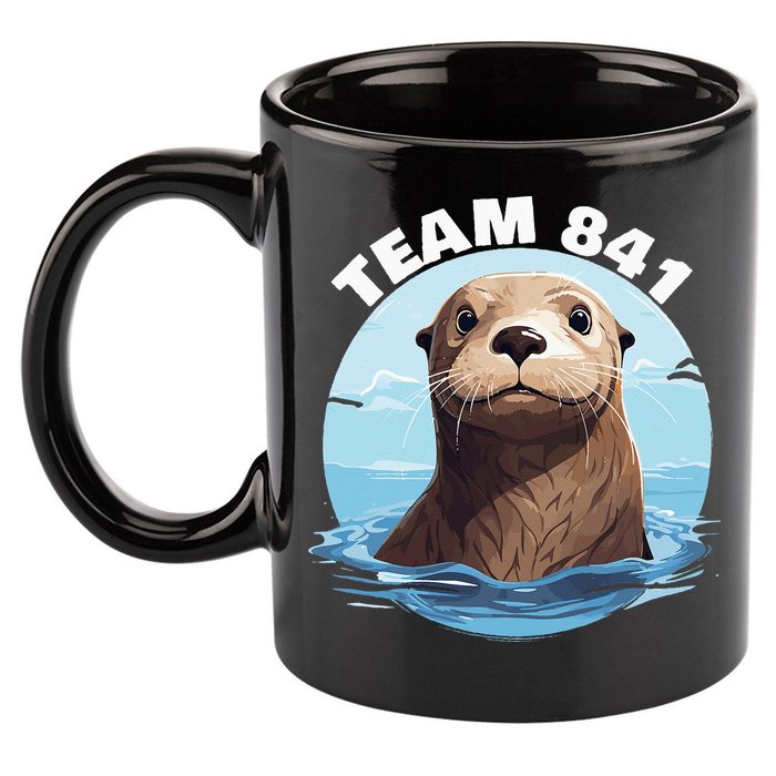 841 Surfing Otter 841 Otter Team 841 California Otter 841 11oz C Handle Ceramic Mug