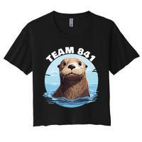 841 Surfing Otter 841 Otter Team 841 California Otter 841 Crop Top