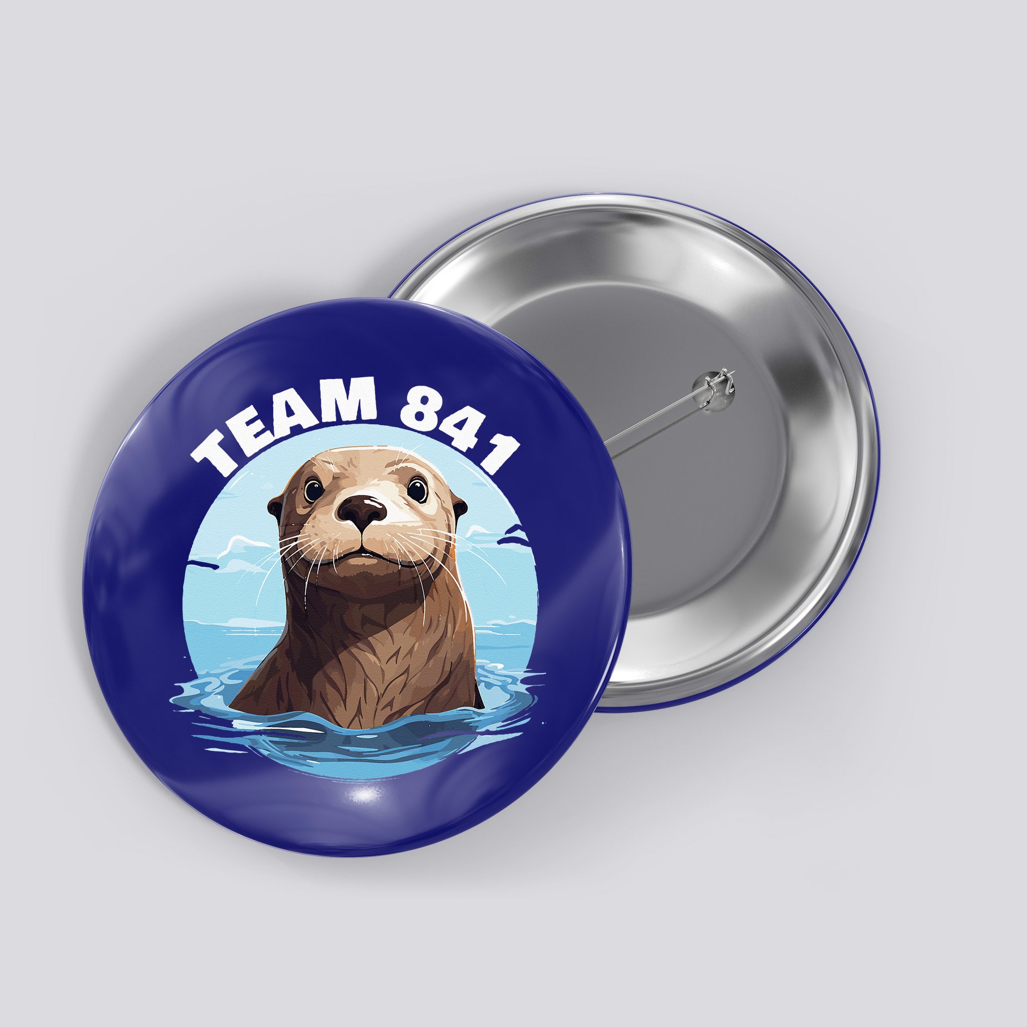 841 Surfing Otter 841 Otter Team 841 California Otter 841 Button