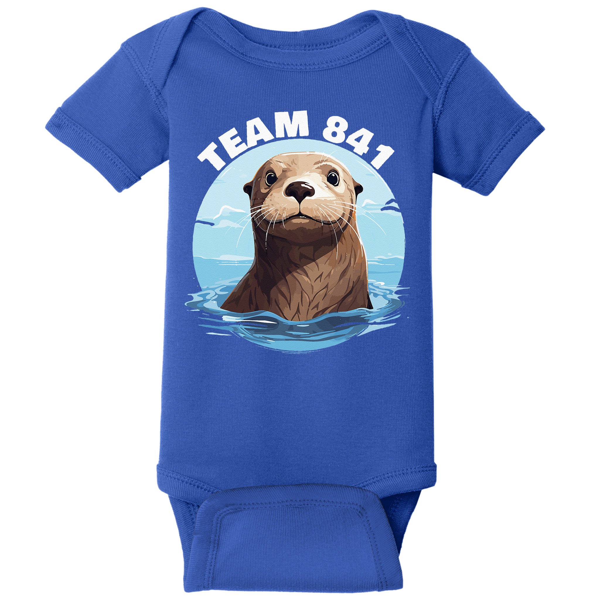 841 Surfing Otter 841 Otter Team 841 California Otter 841 Baby Bodysuit