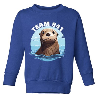 841 Surfing Otter 841 Otter Team 841 California Otter 841 Toddler Sweatshirt