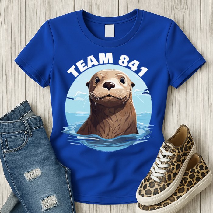 841 Surfing Otter 841 Otter Team 841 California Otter 841 Womens T-Shirt
