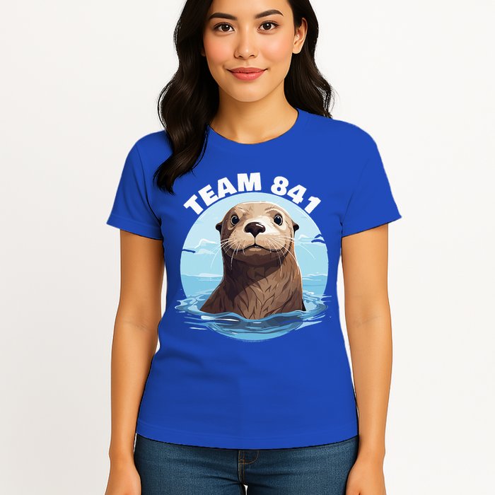841 Surfing Otter 841 Otter Team 841 California Otter 841 Womens T-Shirt