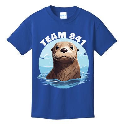 841 Surfing Otter 841 Otter Team 841 California Otter 841 Kids T-Shirt