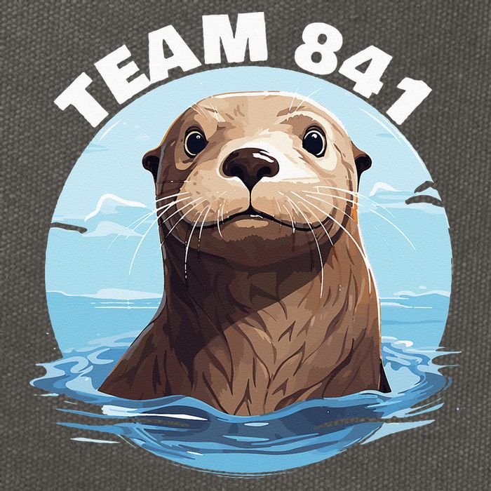 841 Surfing Otter 841 Otter Team 841 California Otter 841 Cotton Canvas Backpack