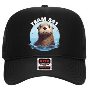 841 Surfing Otter 841 Otter Team 841 California Otter 841 High Crown Mesh Back Trucker Hat