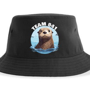 841 Surfing Otter 841 Otter Team 841 California Otter 841 Sustainable Bucket Hat