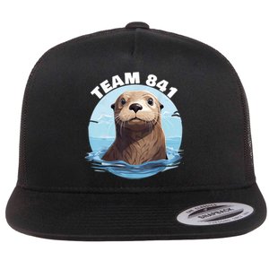 841 Surfing Otter 841 Otter Team 841 California Otter 841 Flat Bill Trucker Hat