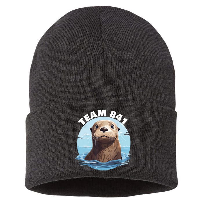 841 Surfing Otter 841 Otter Team 841 California Otter 841 Sustainable Knit Beanie