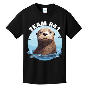 841 Surfing Otter 841 Otter Team 841 California Otter 841 Kids T-Shirt