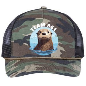 841 Surfing Otter 841 Otter Team 841 California Otter 841 Retro Rope Trucker Hat Cap