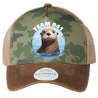 841 Surfing Otter 841 Otter Team 841 California Otter 841 Legacy Tie Dye Trucker Hat