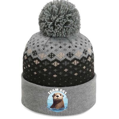 841 Surfing Otter 841 Otter Team 841 California Otter 841 The Baniff Cuffed Pom Beanie