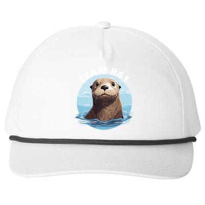 841 Surfing Otter 841 Otter Team 841 California Otter 841 Snapback Five-Panel Rope Hat