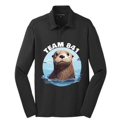 841 Surfing Otter 841 Otter Team 841 California Otter 841 Silk Touch Performance Long Sleeve Polo