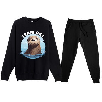 841 Surfing Otter 841 Otter Team 841 California Otter 841 Premium Crewneck Sweatsuit Set