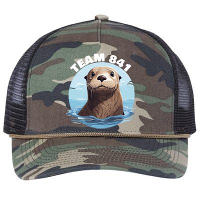 841 Surfing Otter 841 Otter Team 841 California Otter 841 Retro Rope Trucker Hat Cap