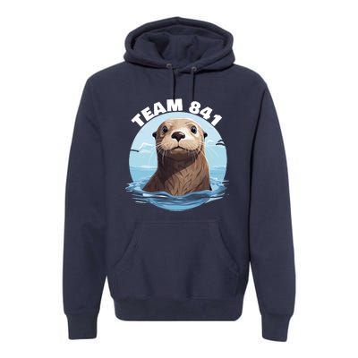 841 Surfing Otter 841 Otter Team 841 California Otter 841 Premium Hoodie