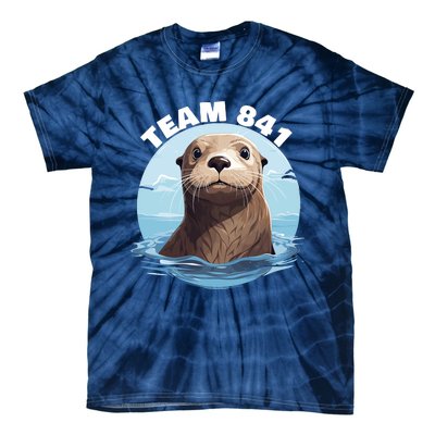 841 Surfing Otter 841 Otter Team 841 California Otter 841 Tie-Dye T-Shirt