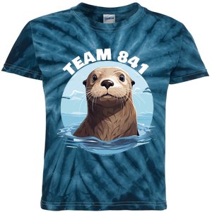 841 Surfing Otter 841 Otter Team 841 California Otter 841 Kids Tie-Dye T-Shirt