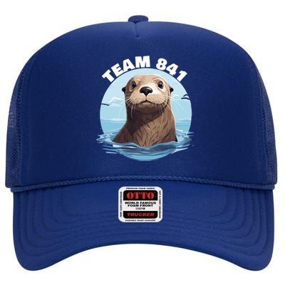 841 Surfing Otter 841 Otter Team 841 California Otter 841 High Crown Mesh Back Trucker Hat