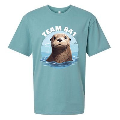 841 Surfing Otter 841 Otter Team 841 California Otter 841 Sueded Cloud Jersey T-Shirt