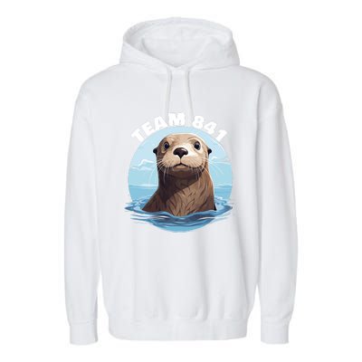 841 Surfing Otter 841 Otter Team 841 California Otter 841 Garment-Dyed Fleece Hoodie