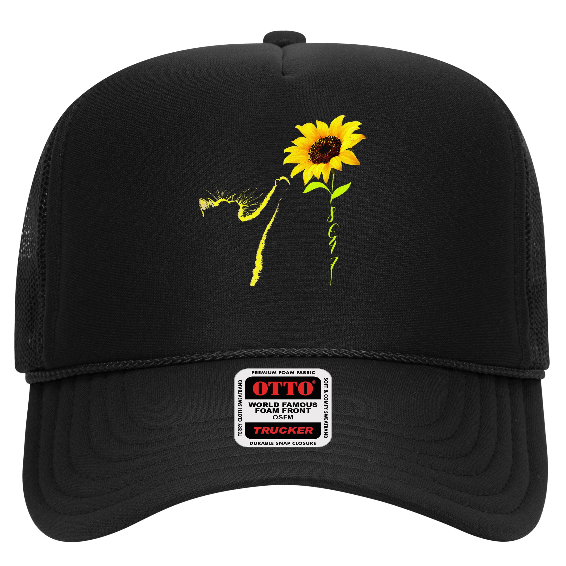 8647 Subtle Political Statement 86 47 Cat Sunflower Hat