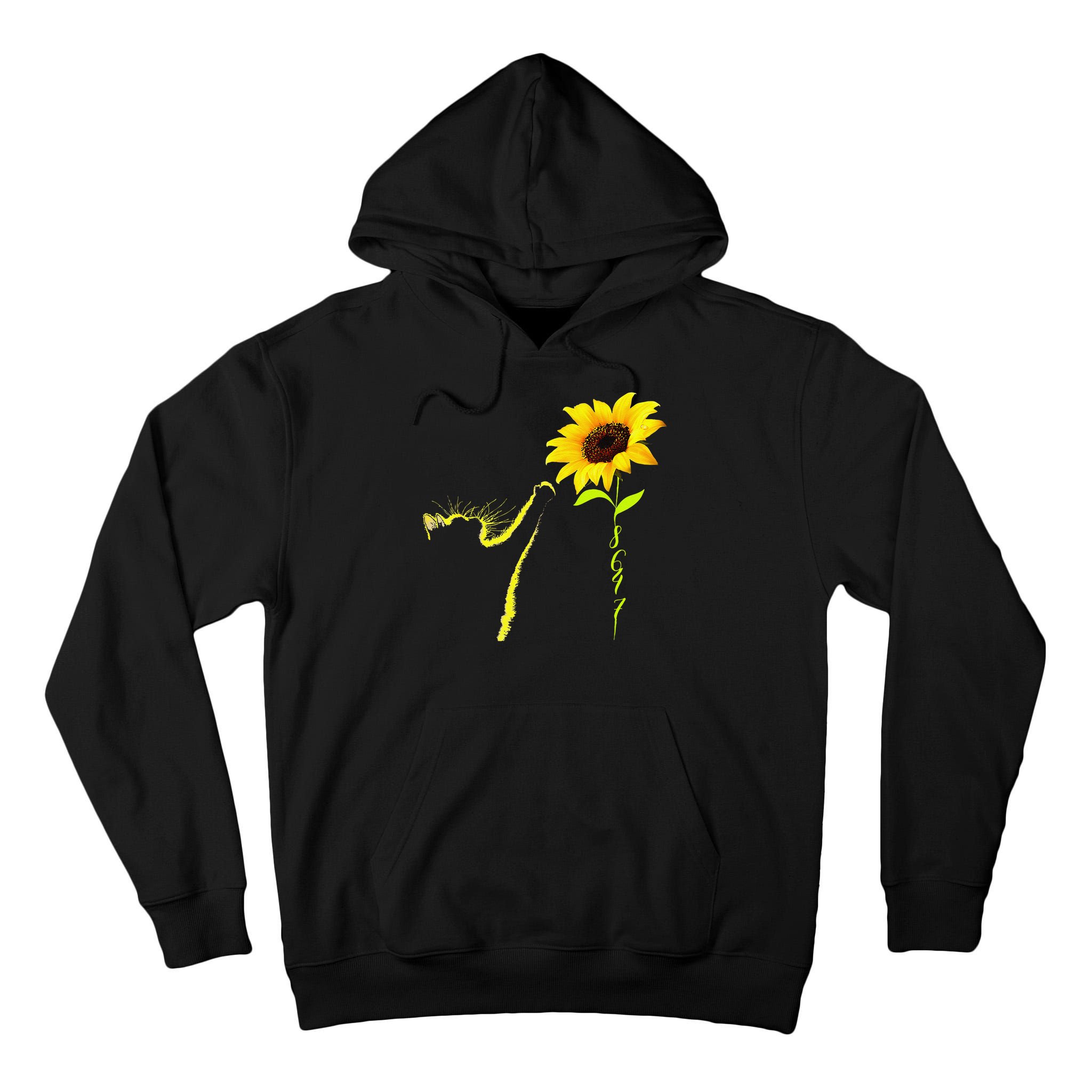 8647 Subtle Political Statement 86 47 Cat Sunflower Tall Hoodie